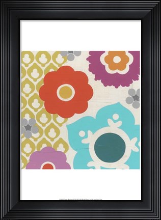 Framed Candy Blossoms III Print
