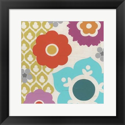 Framed Candy Blossoms III Print