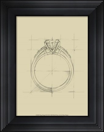 Framed Ring Design III Print