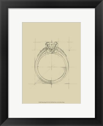 Framed Ring Design III Print
