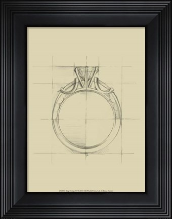 Framed Ring Design IV Print