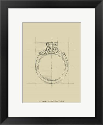 Framed Ring Design IV Print