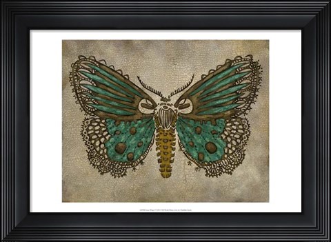 Framed Lace Wing I Print