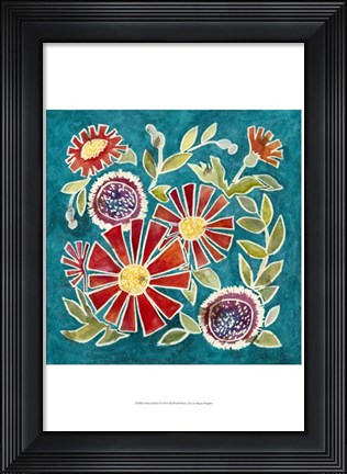 Framed Emma Floral I Print