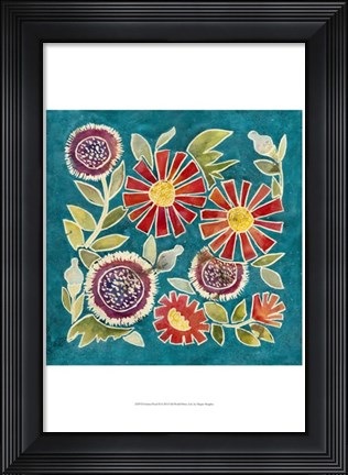 Framed Emma Floral II Print