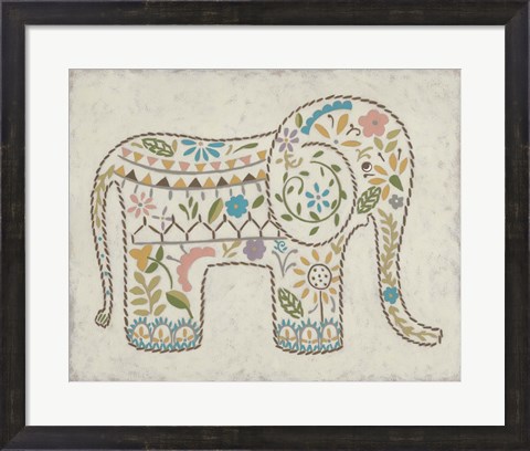 Framed Laurel&#39;s Elephant I Print