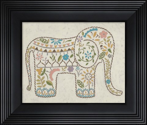 Framed Laurel&#39;s Elephant I Print