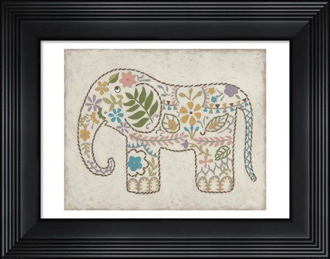 Framed Laurel&#39;s Elephant II Print