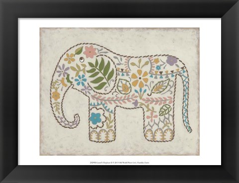 Framed Laurel&#39;s Elephant II Print