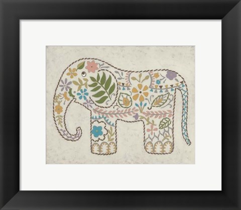 Framed Laurel&#39;s Elephant II Print