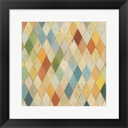 Framed Argyle I Print