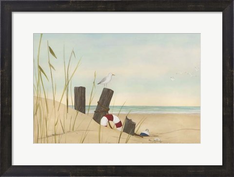 Framed Seaside Dunes I Print