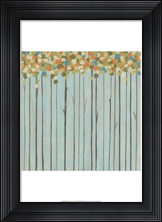 Framed Birch Grove I Print