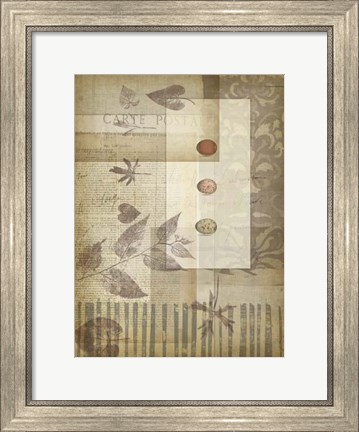 Framed Small Notebook Collage III Print