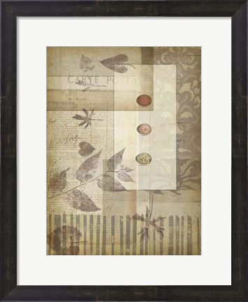 Framed Small Notebook Collage III Print