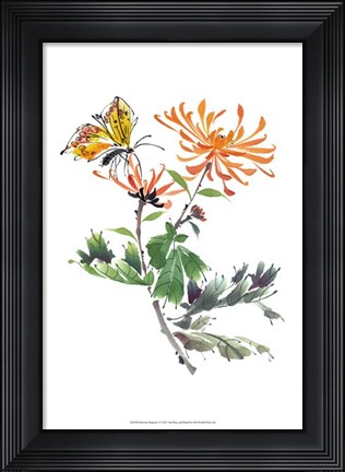 Framed Summer Rapture I Print