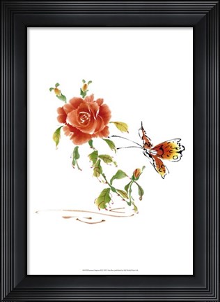 Framed Summer Rapture III Print