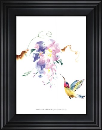 Framed Love is in the Air Print