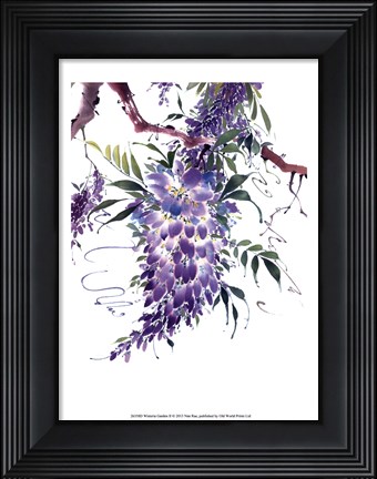 Framed Wisteria Garden II Print