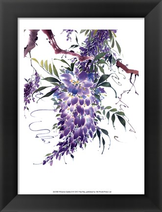 Framed Wisteria Garden II Print