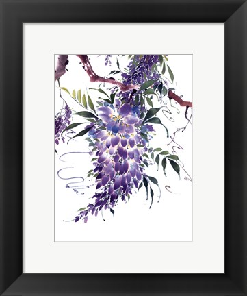 Framed Wisteria Garden II Print