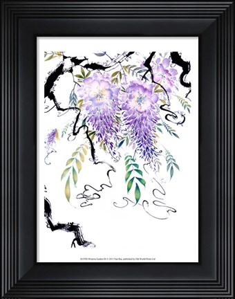 Framed Wisteria Garden III Print