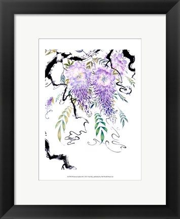 Framed Wisteria Garden III Print