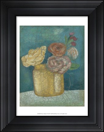 Framed Flower Market I Print