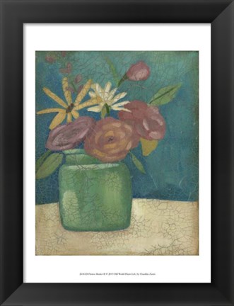 Framed Flower Market II Print