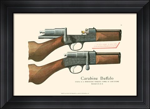 Framed Antique Pistol I Print