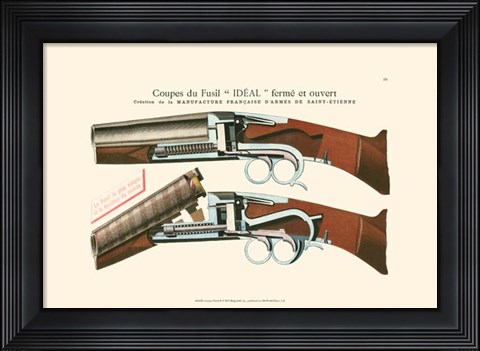 Framed Antique Pistol II Print