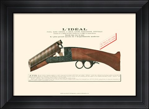 Framed Antique Pistol IV Print