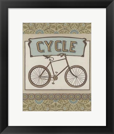 Framed Cycle Print