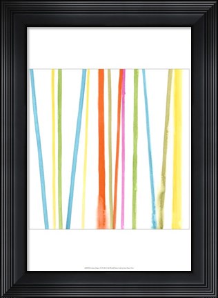 Framed Cabana Stripes II Print