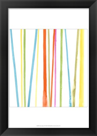 Framed Cabana Stripes II Print