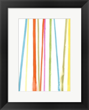 Framed Cabana Stripes II Print