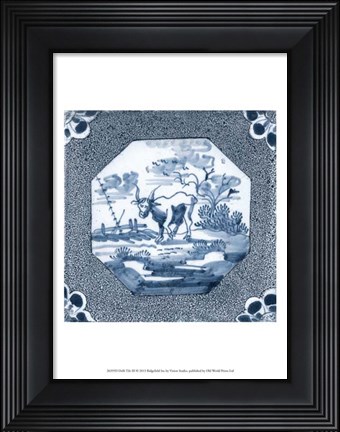 Framed Delft Tile III Print