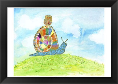 Framed Meadow Snail Print