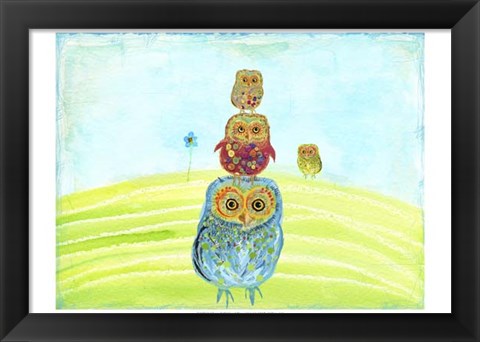 Framed Owl Totem Print