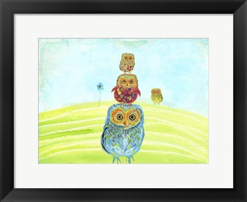 Framed Owl Totem Print