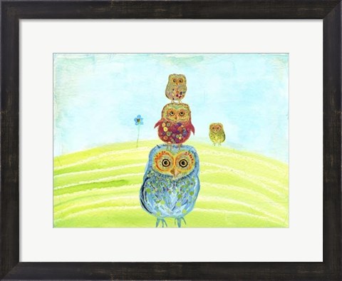 Framed Owl Totem Print