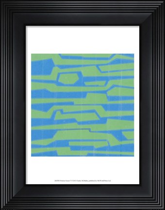 Framed Modern Circuit V Print