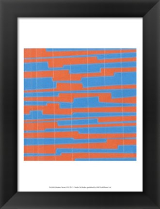 Framed Modern Circuit VI Print