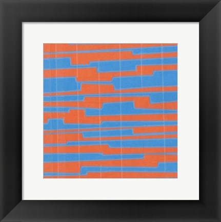 Framed Modern Circuit VI Print