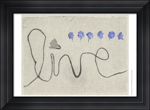 Framed Simple Words I Print