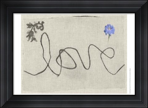 Framed Simple Words II Print