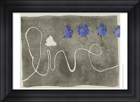 Framed Simple Words III Print