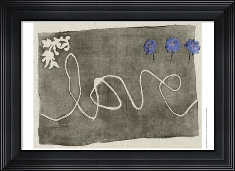 Framed Simple Words IV Print