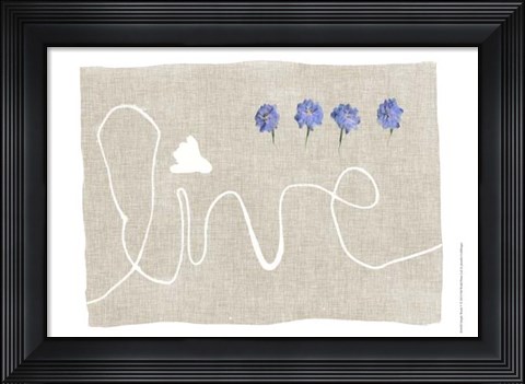 Framed Simple Words V Print