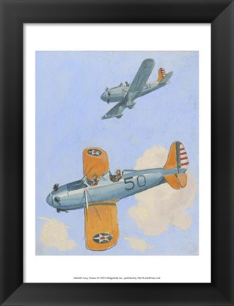 Framed Army Trainer II Print